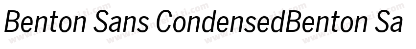 Benton Sans CondensedBenton Sans字体转换